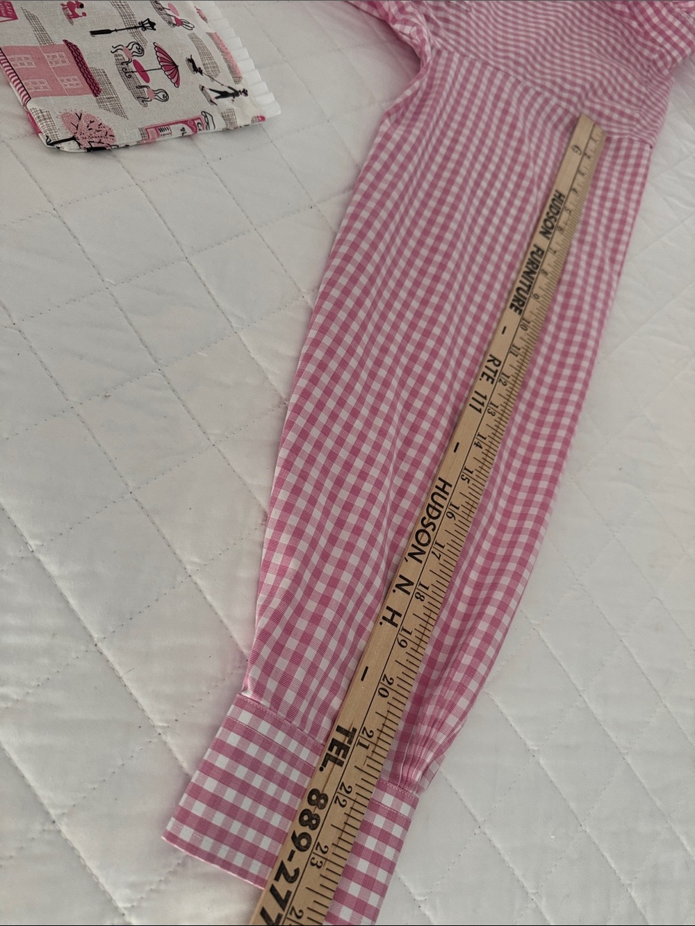Reimagined BrooksBrothers Pink Gingham,Ruffled Collar shirt. - Picture 8 of 10